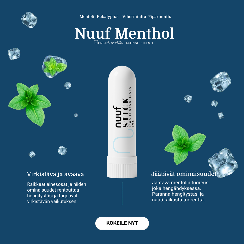 Nuuf hajutikku, Nuuf nenätikku, Nasal inhaler stick. Nenäsumute.